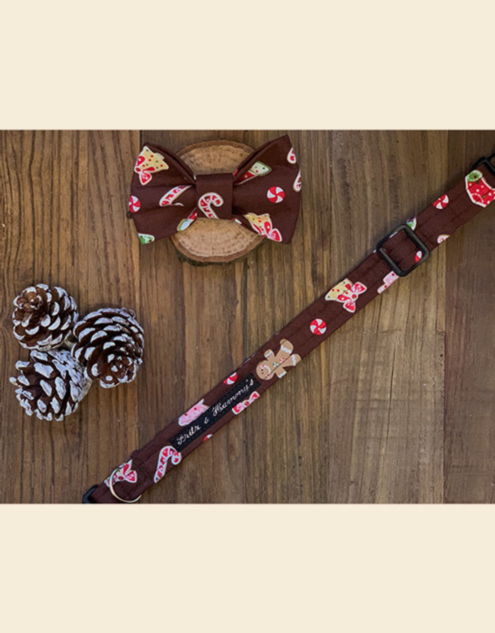 Gingerbread Man Dog Collar Fritz & Hammy's