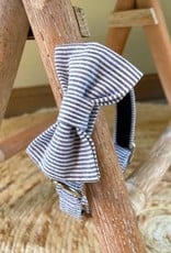 Bow Tie | Gray Blue Stripes