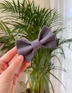 Bow Tie | Gray Linen