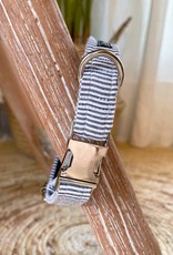 Dog Collar | Gray Blue Stripes