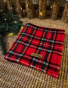 Handmade Red Tartan Blanket