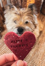 Gluten free Valentine Dog Biscuits  | Beets & Honey