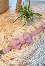 Halsband | Roze Ruitje Wol