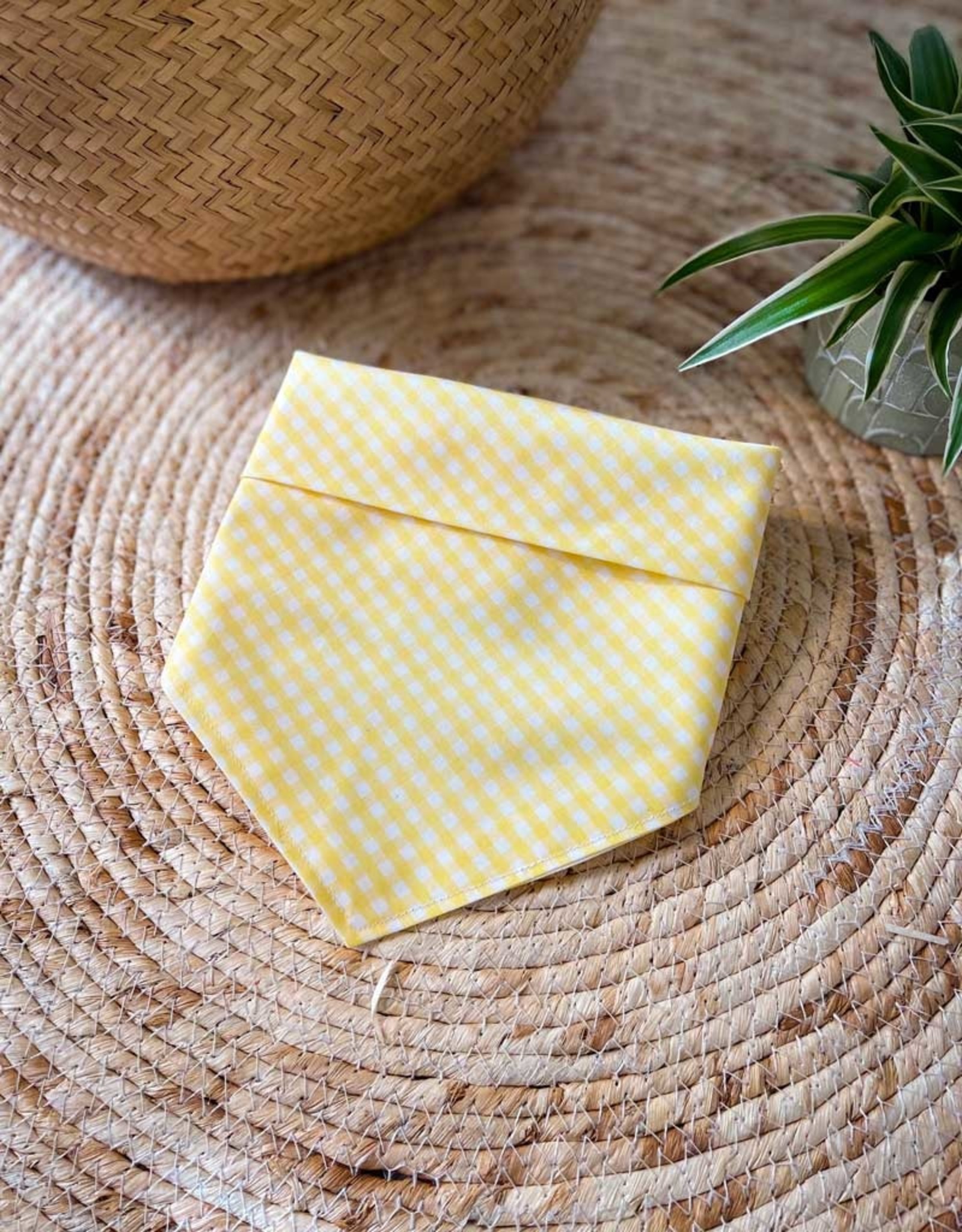 Bandana | Sunshine | Gele Vichy Ruit (laatste S)