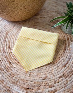 Bandana | Sunshine | Gele Vichy Ruit (laatste S)