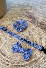 Flower Twigs Blue | Dog Collar