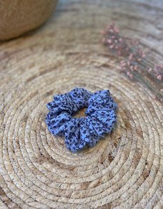 Scrunchie | Flower Twigs Blue