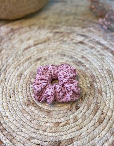 Scrunchie | Flower Twigs Blue Pink