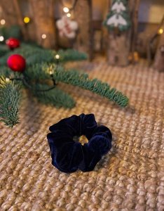 Scrunchie | Blauw Fluweel