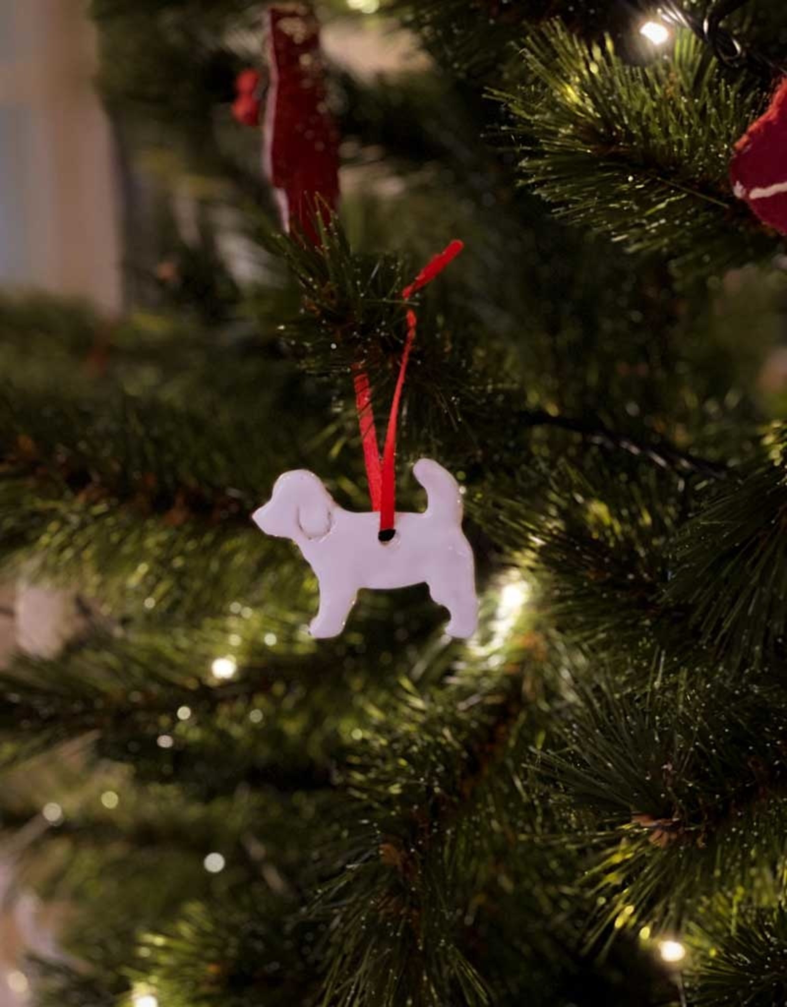 Handmade Ceramic Christmas Ornament | Puppy
