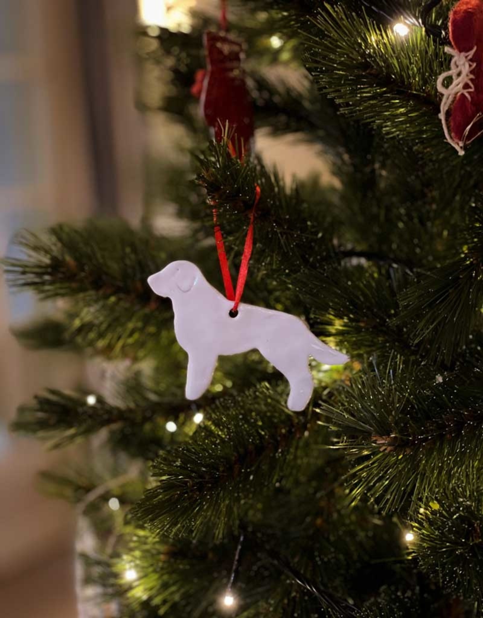 Handmade Ceramic Christmas Ornament |  Big Dog