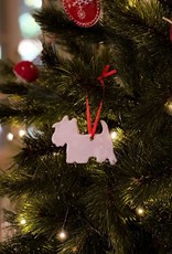 Handmade Ceramic Christmas Ornament |  Terrier