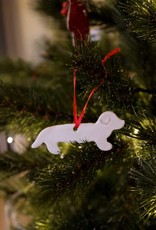 Handmade Ceramic Christmas Ornament |  Dachshund