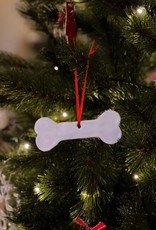 Handmade Ceramic Christmas Ornament | Dog Bone Small  Large