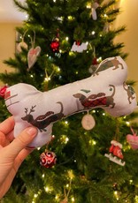 Winter Bone with Squeaker | Handmade