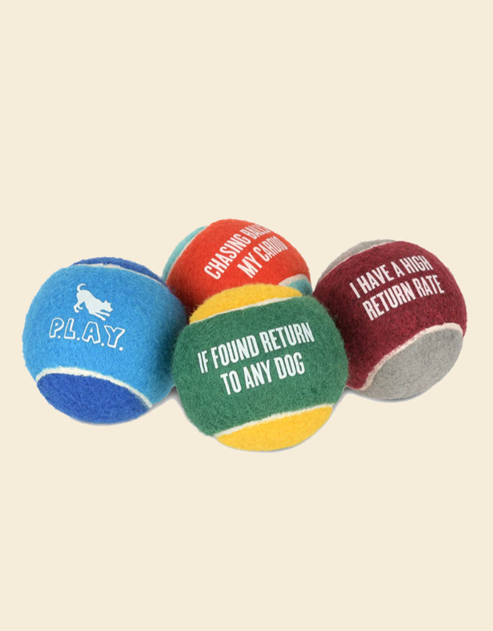 P.L.A.Y. Funny Dog Tennis Balls | P.L.A.Y.