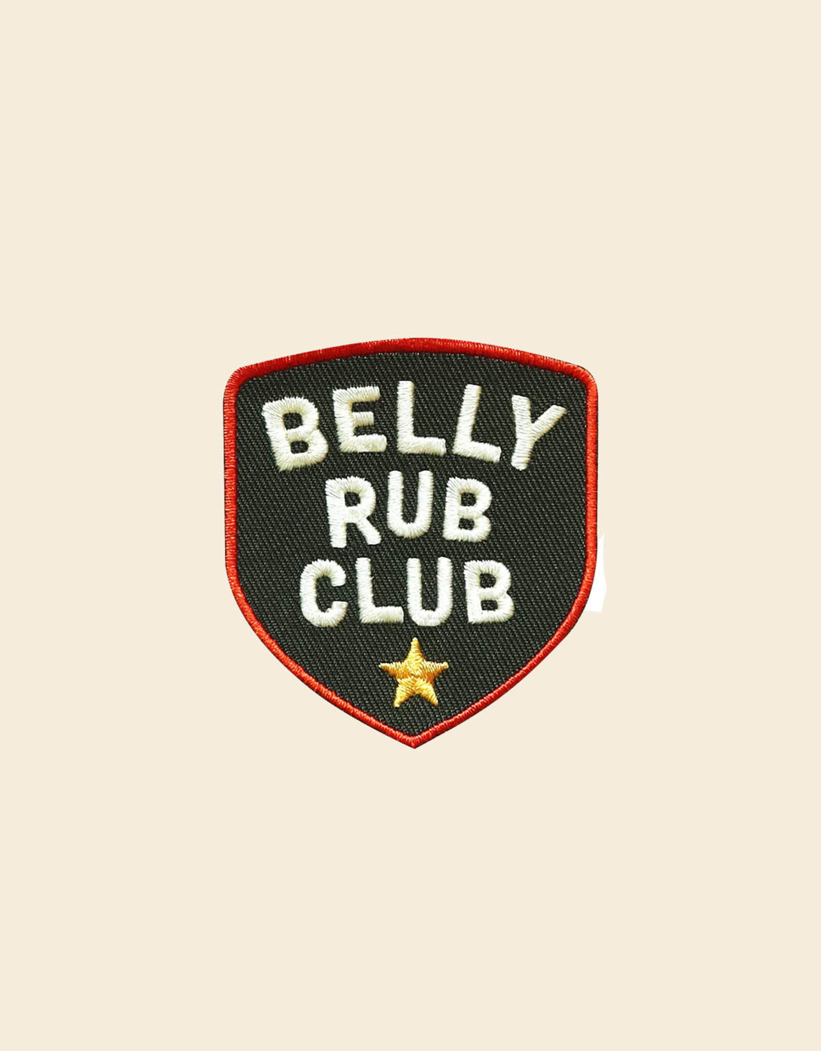 Belly Rub Club | Scout's Honour iron-on badge for dogs