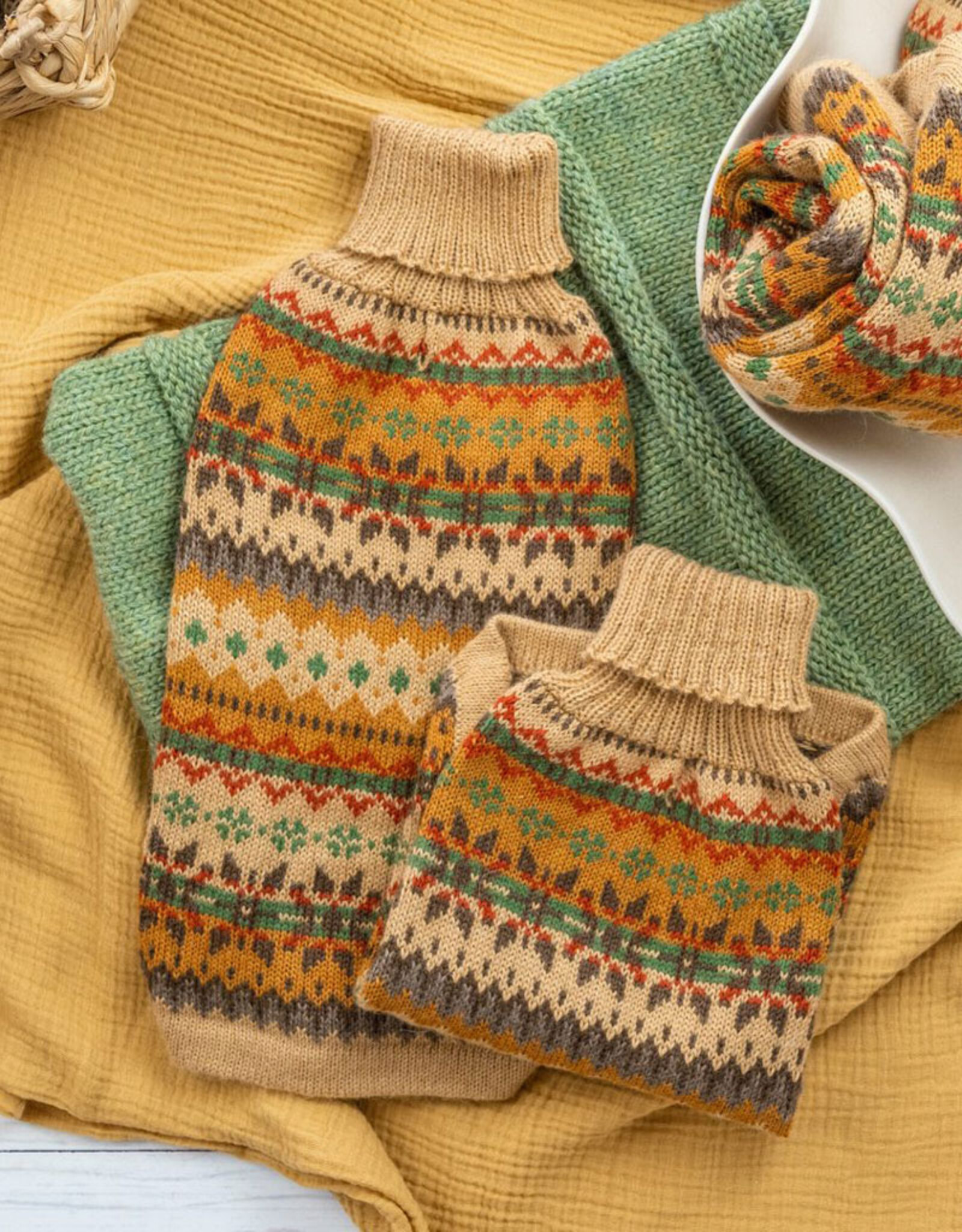 Fair Isle Finn Alpaca Dog Sweater | Alqo Wasi