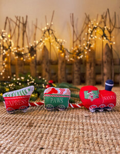 Santa Paws Express | hondenspeeltje met touw
