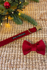 Halsband in ribstof | Cranberry Red (laatste M) Halsband in ribstof | Cranberry Red (laatste M)