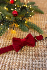 Halsband in ribstof | Cranberry Red (laatste M) Halsband in ribstof | Cranberry Red (laatste M)