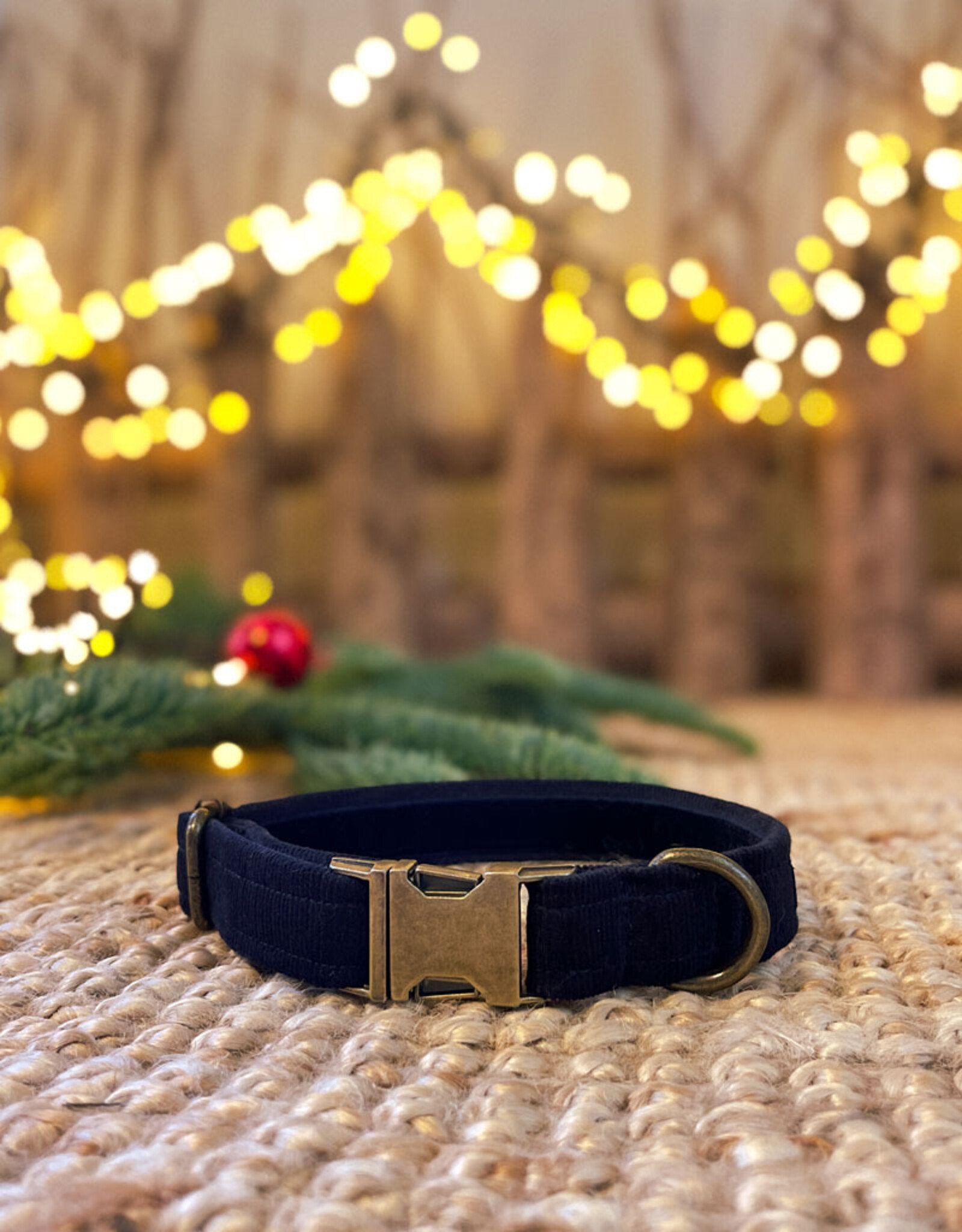 Halsband in ribstof | Night Blue