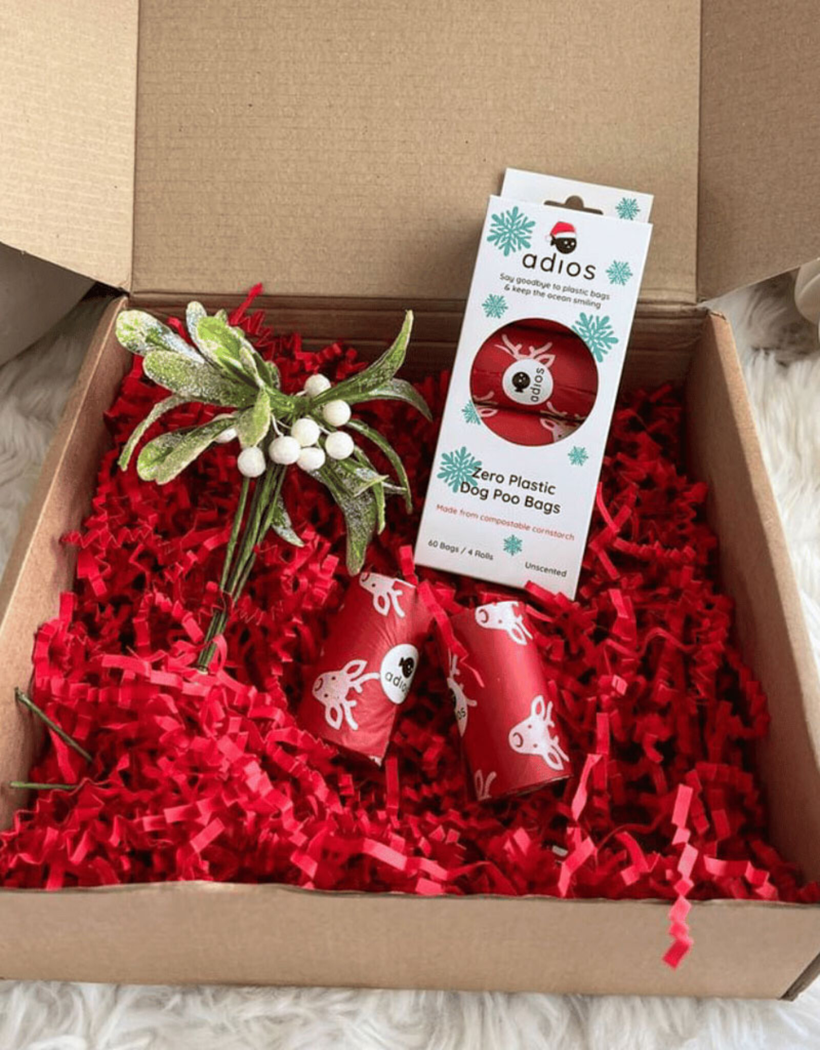 Adios Plastic | Composteerbare Poepzakjes | Kersteditie