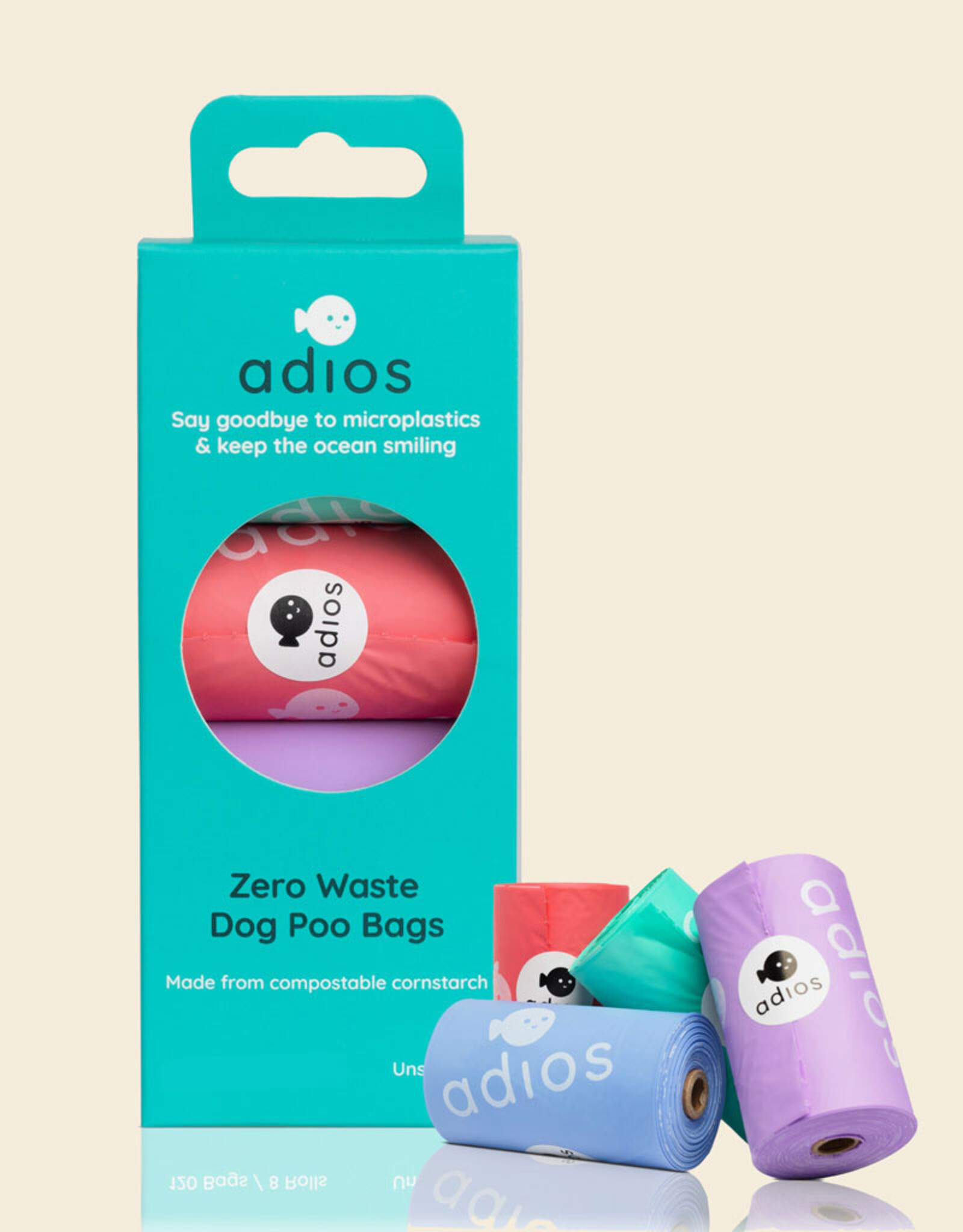 Adios Plastic | Composteerbare Poepzakjes (60) | Rainbow