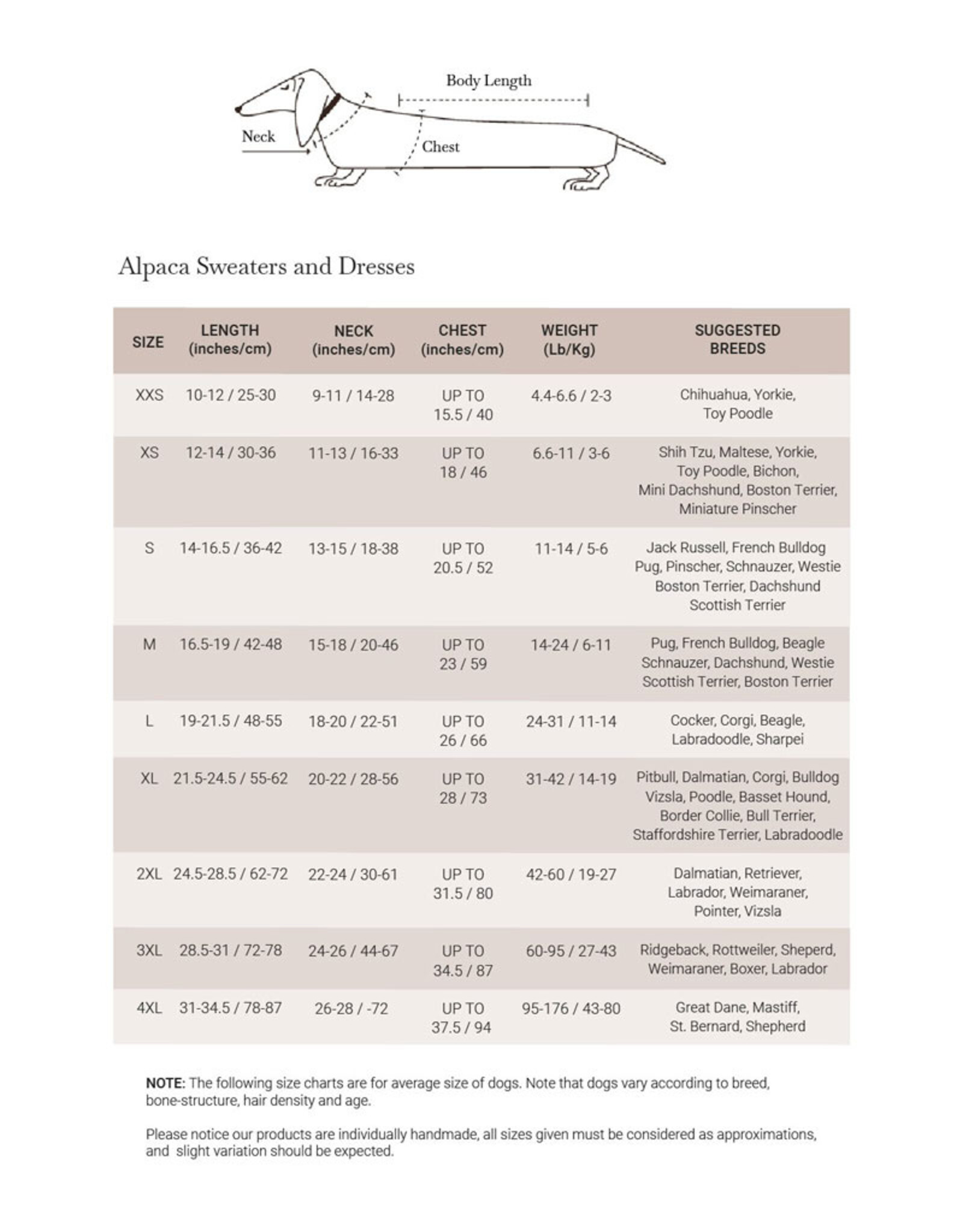 Holiday Gnomes | Alpaca hondentrui | Alqo Wasi (laatste XXS en S)