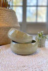 Handmade Ceramic Dog Bowl | OLIVE CURVE