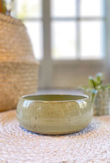 Handmade Ceramic Dog Bowl | OLIVE CURVE