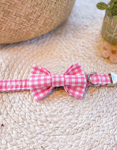 Bow Tie | Rose Pink Vichy Check