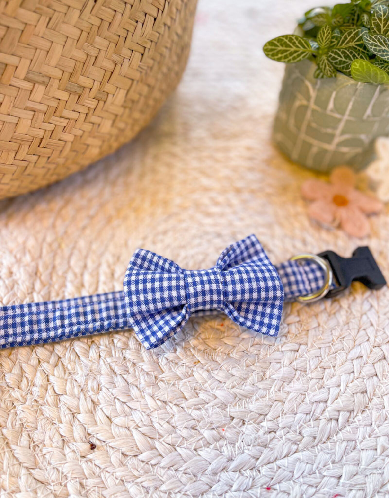 Bow Tie | Midnight Blue Vichy Check