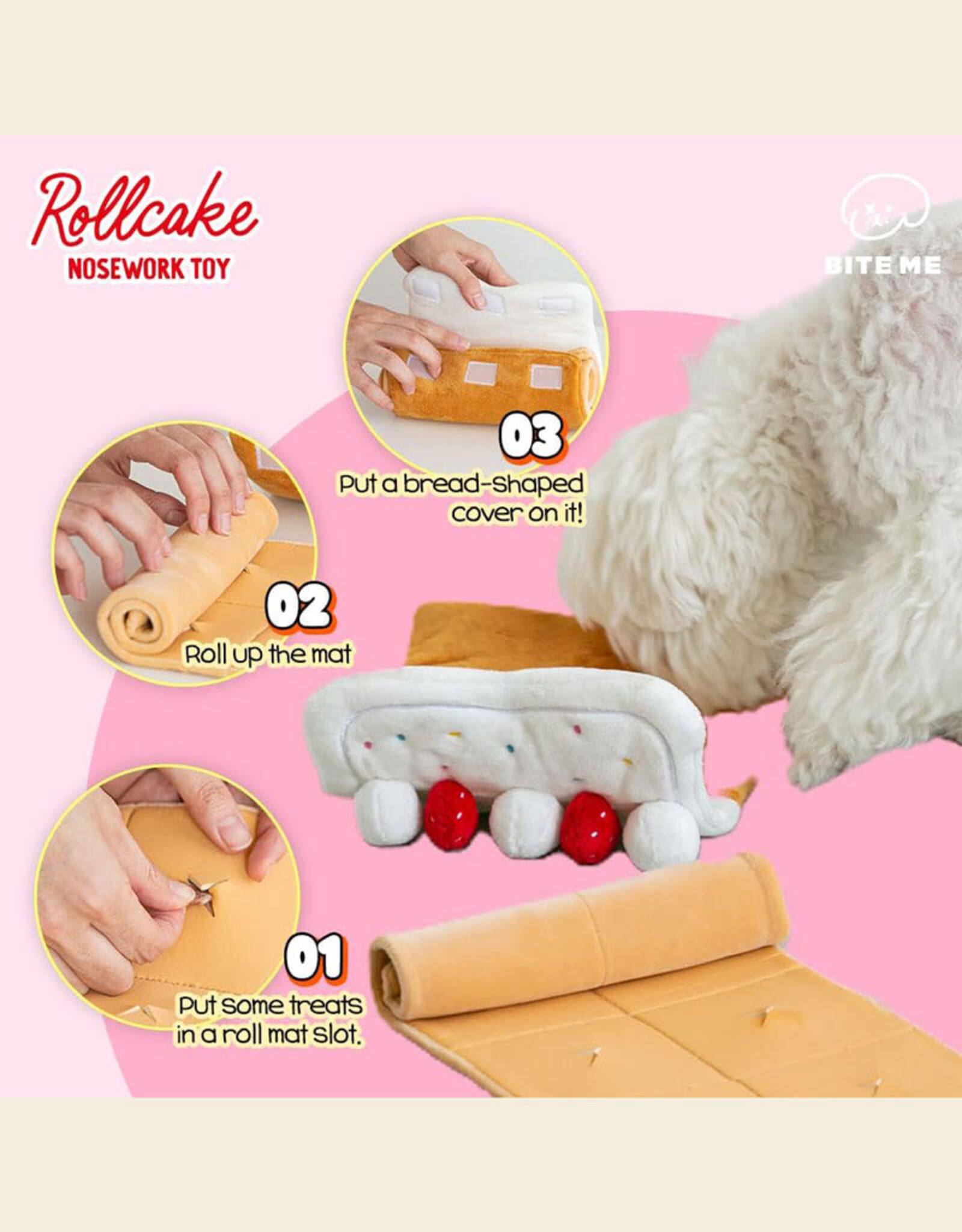 Bite Me Snuffle toy | Roll Cake