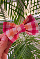 Bow Tie | Raspberry Sunrise Check