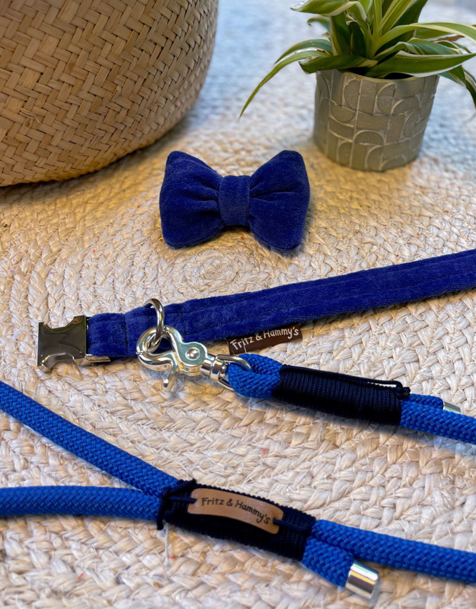 Handgemaakte Leiband  Nylon Koord | Royal Blue