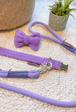 Halsband in teddy stof | Lavendel Teddy