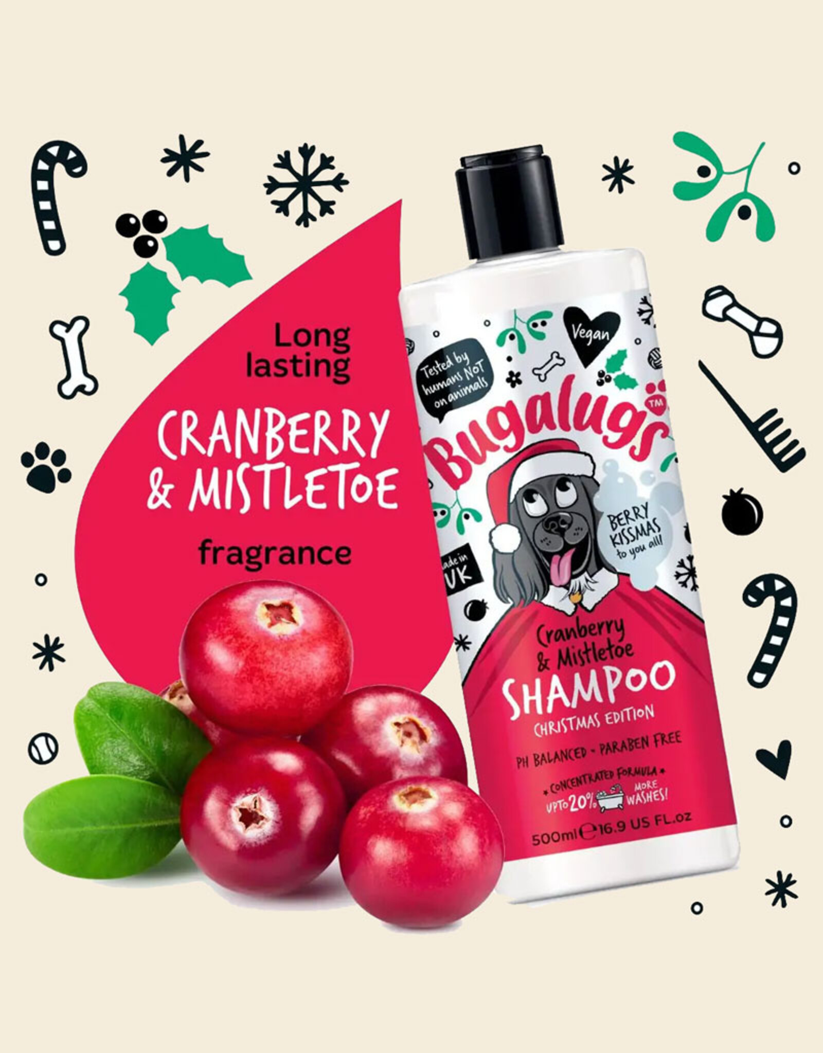 Bugalugs Bugalugs | Kerst Shampoo | Veenbessen & Maretak