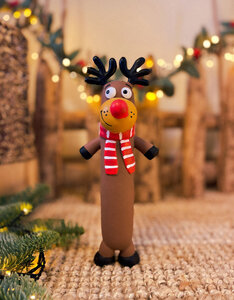 Jolly Rudy | Latex Rudolph Christmas Toy
