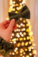 Scrunchie | Black Gold Sparkle