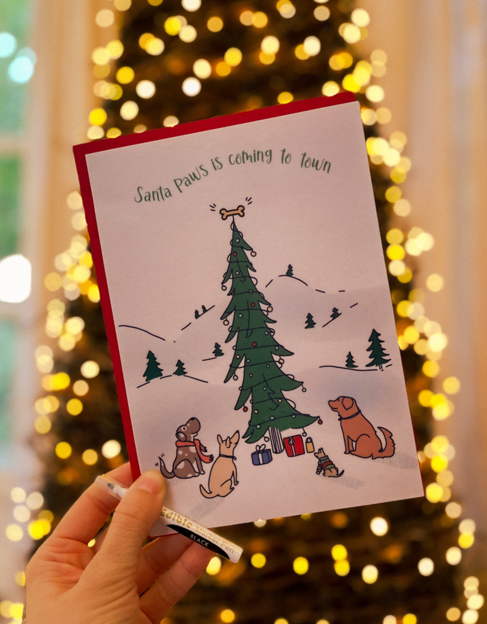 Best Friends Post Eetbare Kerstkaart voor honden | Best Friends Post