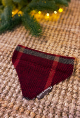 Slip-On Bandana | Crimson Tartan (last small)
