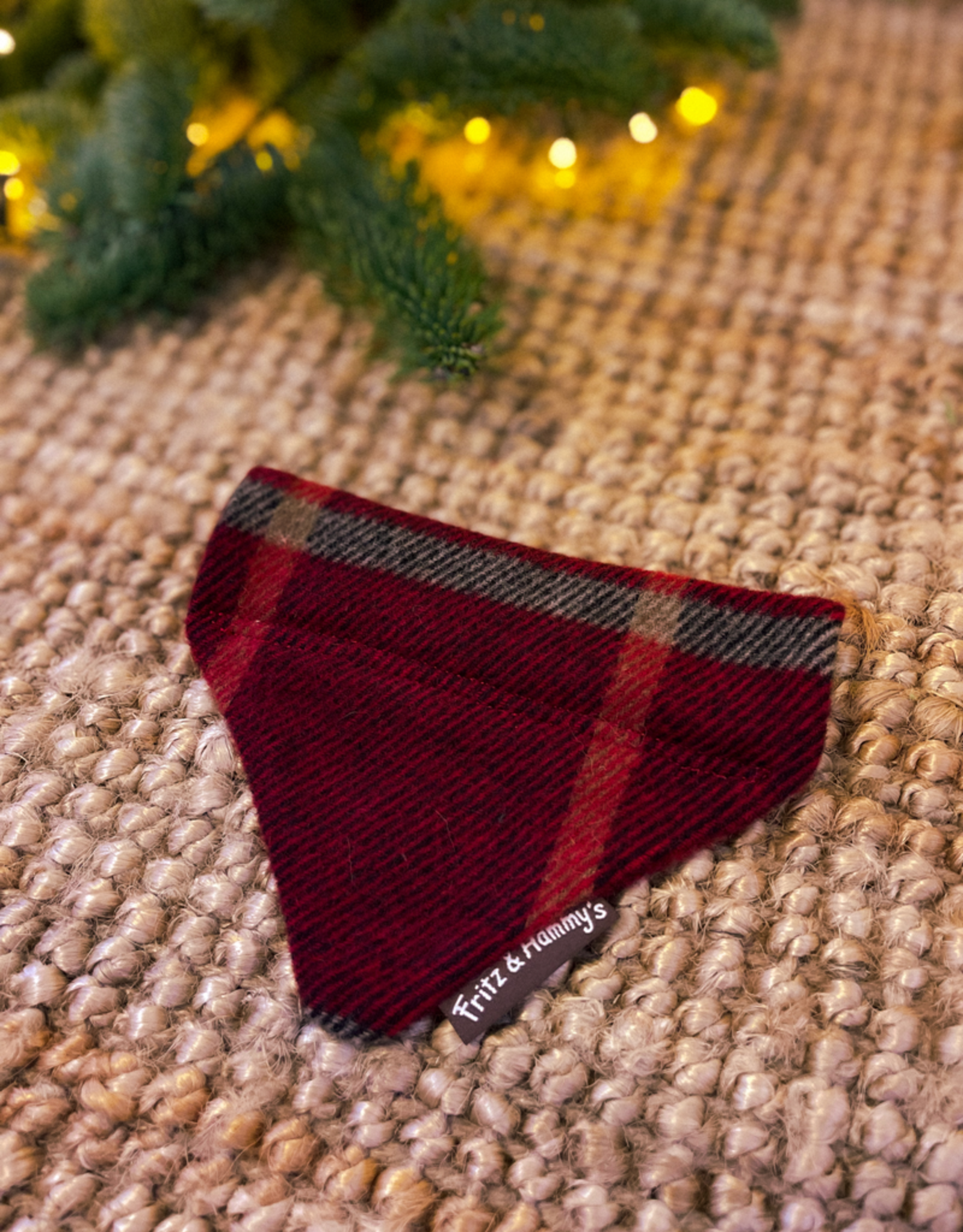 Slip-On Bandana | Crimson Tartan (last small)