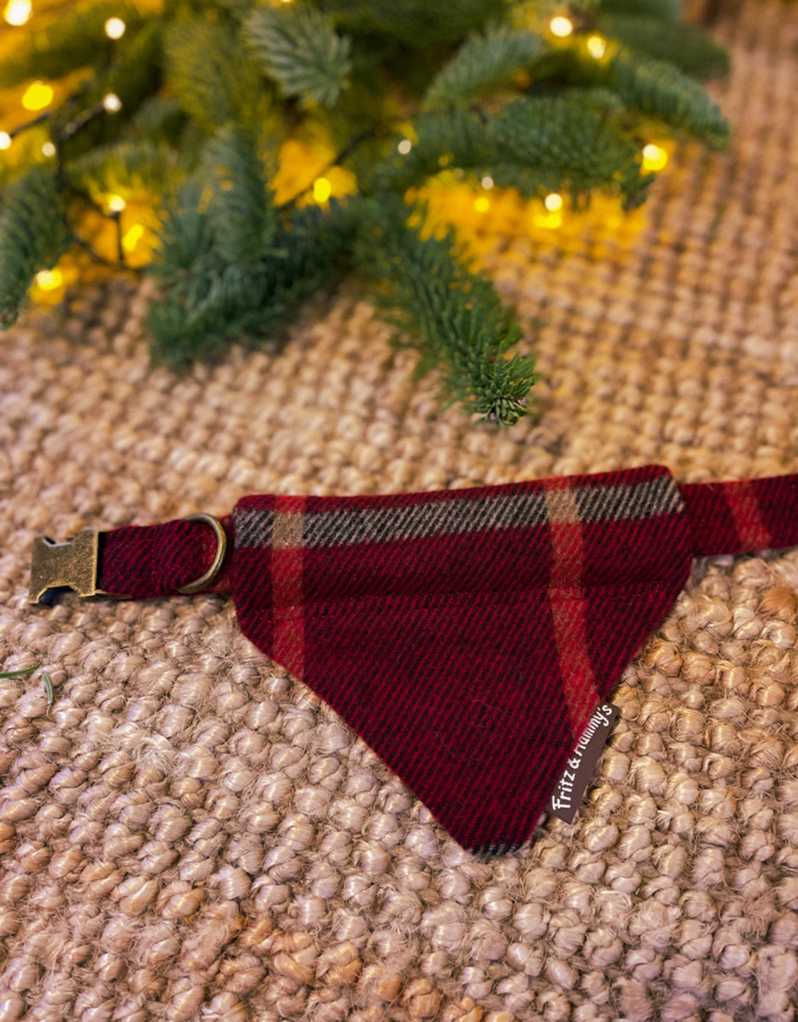 Slip-On Bandana | Crimson Tartan (last small)