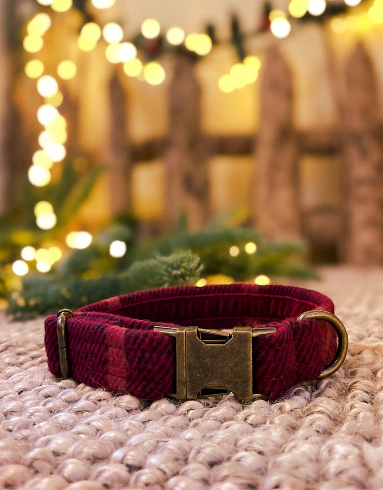 Dog Collar | Crimson Tartan (last small)