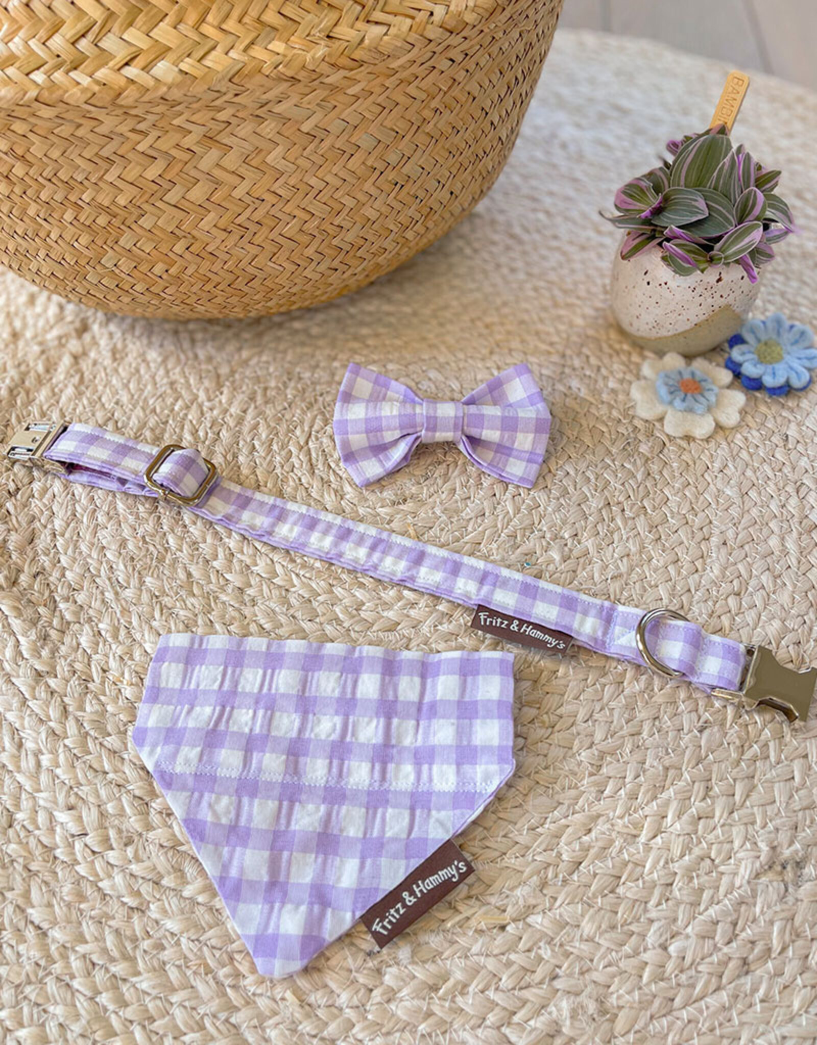Bow Tie  Lavender Breeze | Lilac Pink Vichy Check (last mini/S)