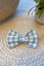 Bow Tie Eucalyptus Mist | Eucalyptus green check (last mini)