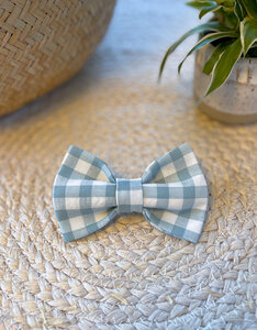 Bow Tie Eucalyptus Mist | Eucalyptus green check (last mini)
