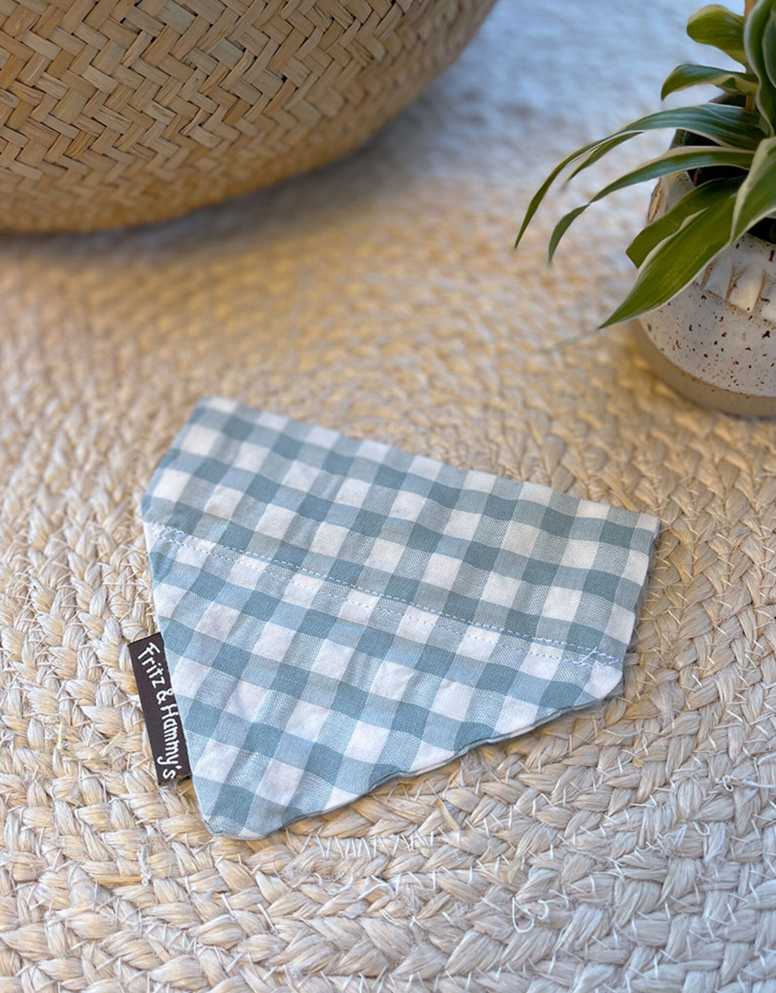 Slip-On Bandana Eucalyptus Mist | Eucalyptus Green Check