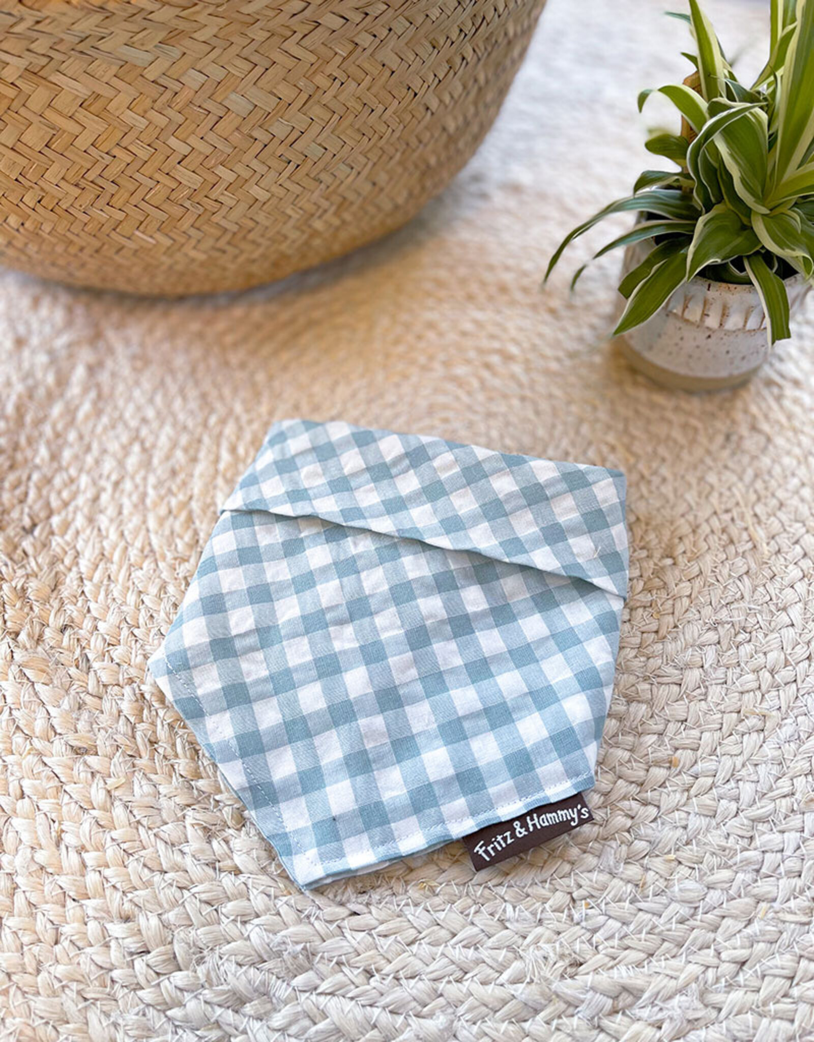 Bandana Eucalyptus Mist | Eucalyptus Green Check  (LAST S)